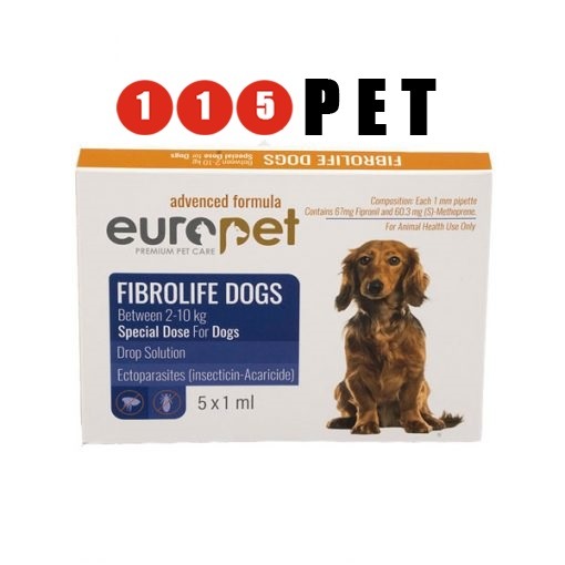 قطره ضد کک و کنه مخصوص سگ نژاد کوچک یوروپت Europet 